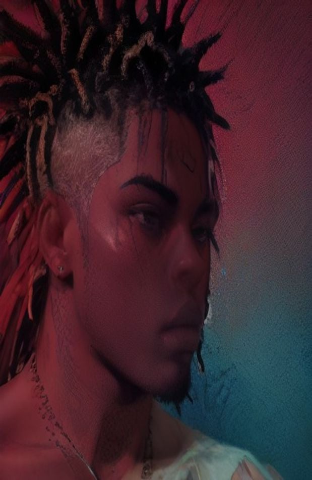 Xxxtentacion Red AI Wallpaper