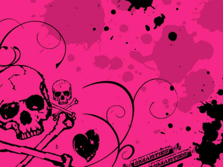 Free download Pink Skulls wallpaper by barbaraaldrette [1024x768] for