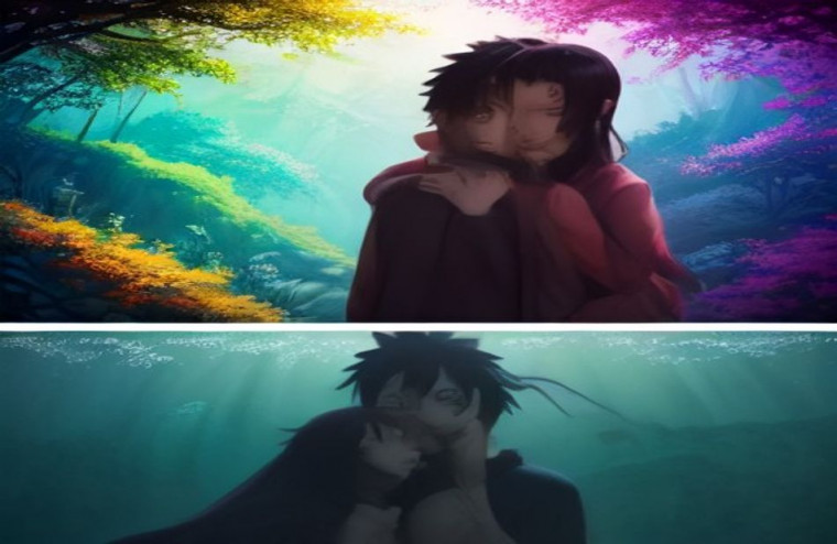 Obito And Rin AI Wallpaper