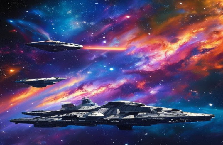 Star Wars Space AI Background Powerpoint