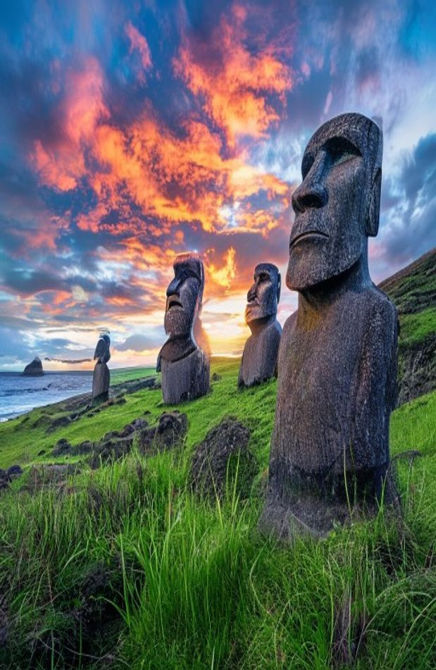 Easter Island AI Wallpaper