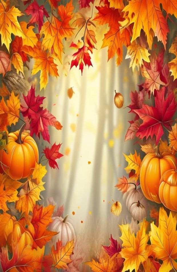 Cute Fall AI Wallpaper AI Background