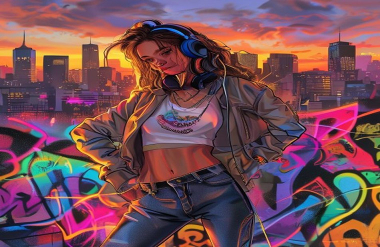 Teen Girl AI Wallpaper For Computer