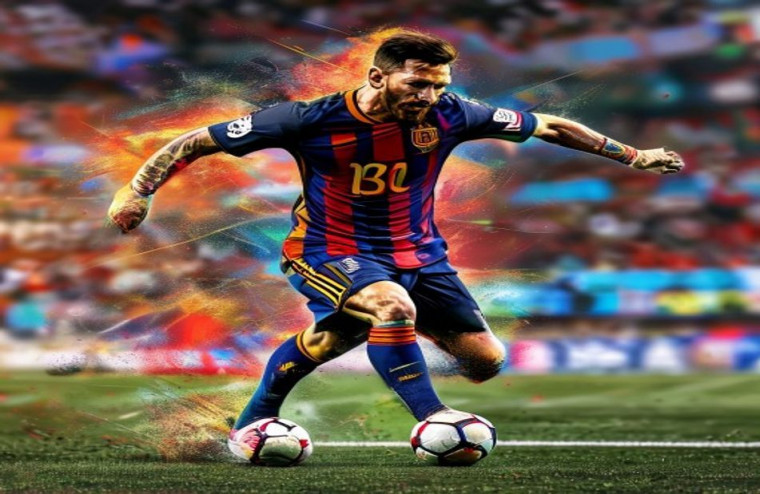 Football AI Wallpaper Lionel Messi
