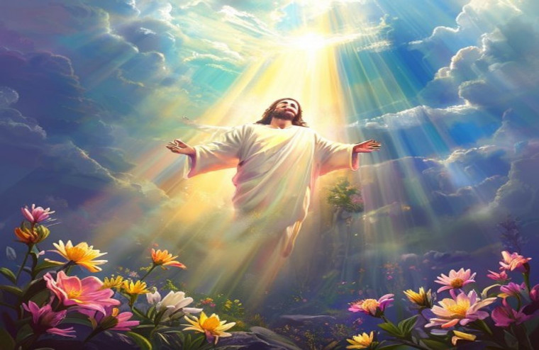 Jesus Resurrection AI Wallpaper