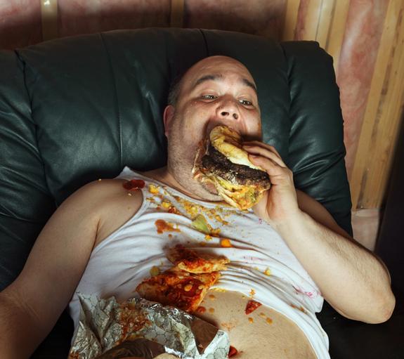Fat Guy Eating Burger Meme Hot Girls Wallpaper 575x511.