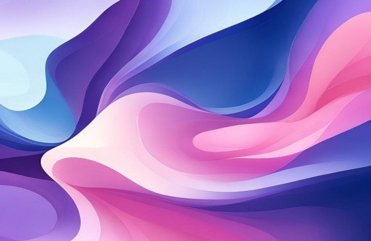 Pink Purple And Blue AI Wallpaper