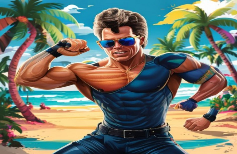 Johnny Bravo AI Wallpaper