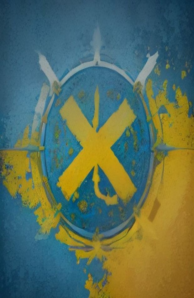 Ukraine Flag AI Wallpaper