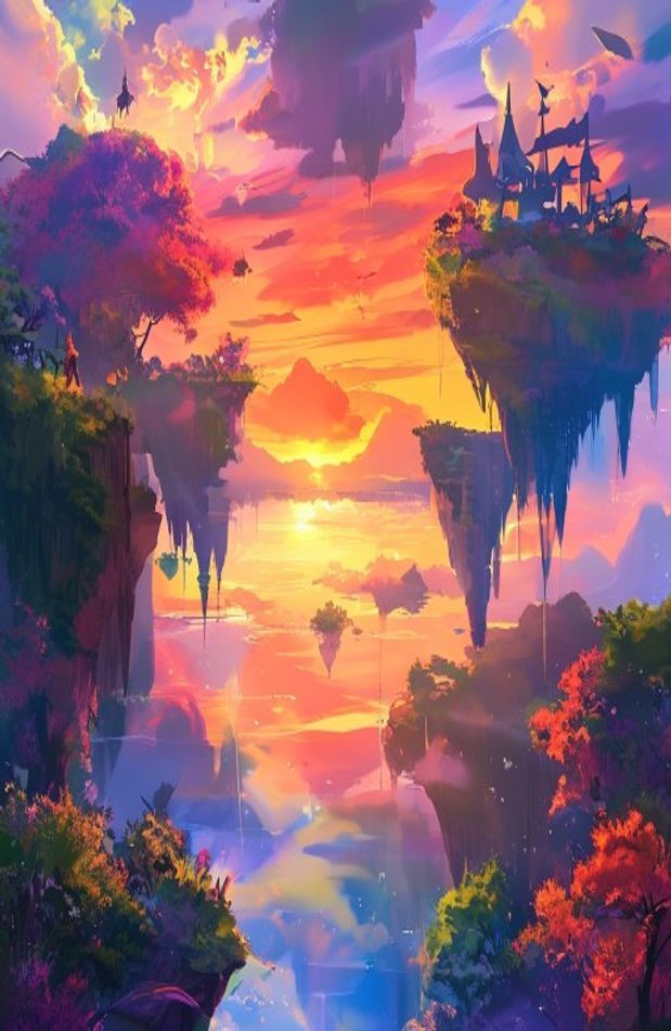 Beautiful Anime AI Wallpaper