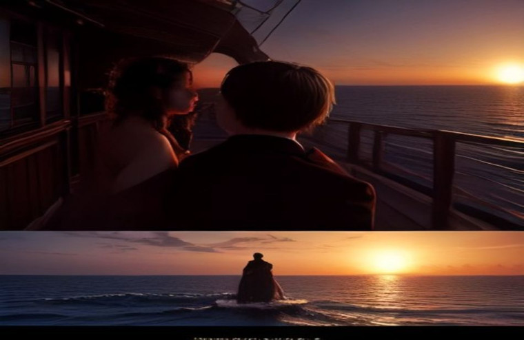 Titanic Leonardo Dicaprio AI Wallpaper