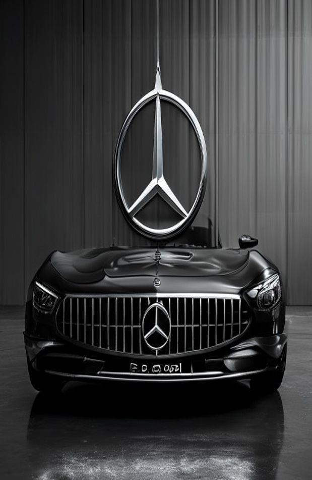Mercedes Logo AI Wallpaper