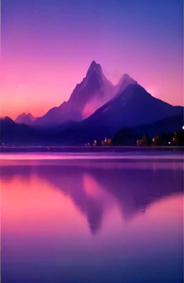Beautiful Sunset AI Wallpaper