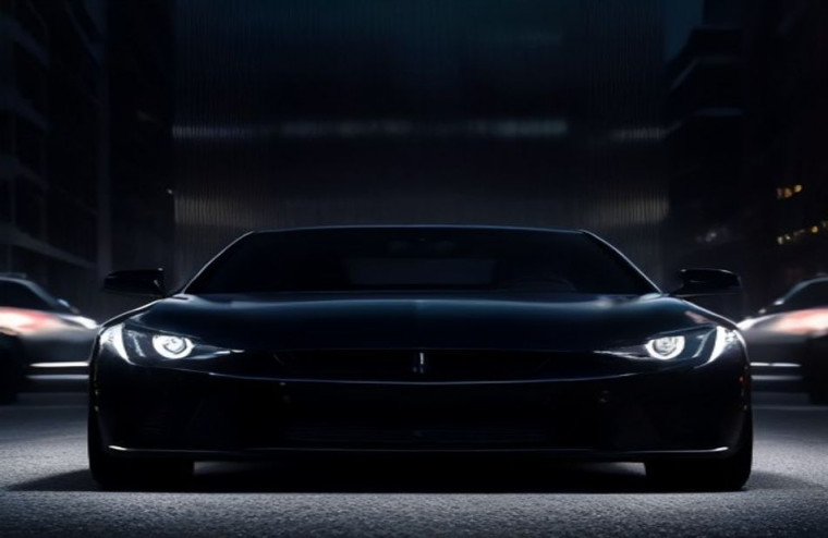Black Car AI Wallpaper