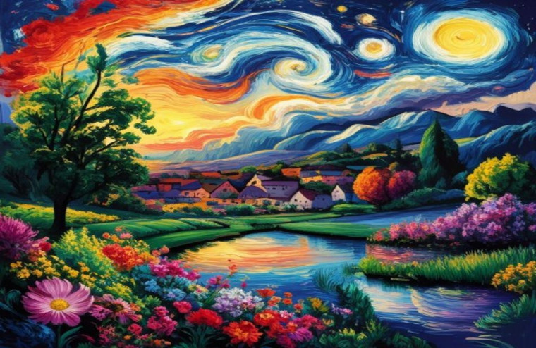 Van Gogh HD AI Wallpaper