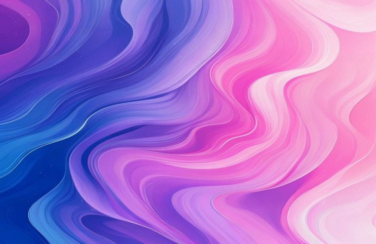 Pink Purple And Blue AI Wallpaper
