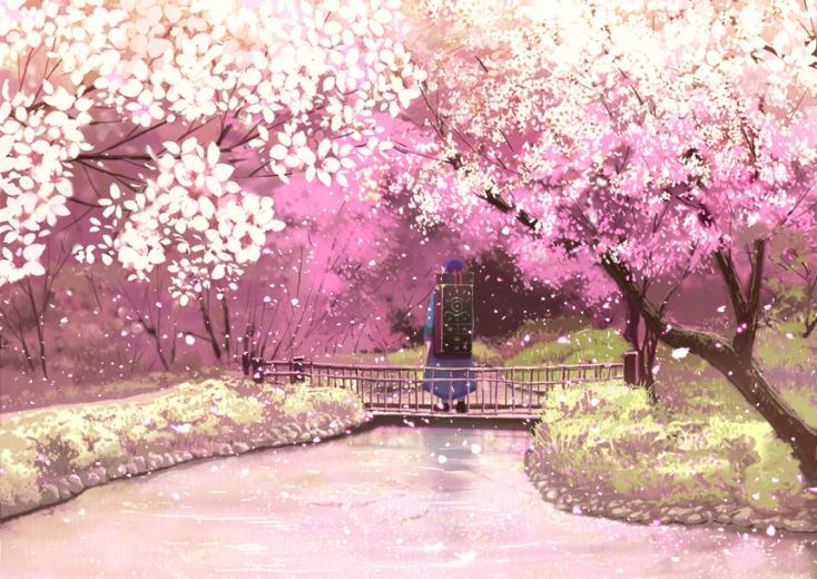 [41+] Anime Cherry Blossom Wallpaper on WallpaperSafari
