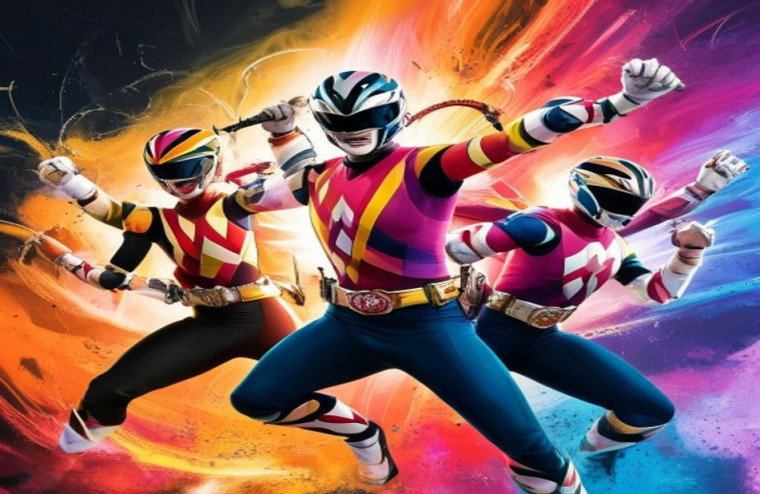 Power Rangers AI Wallpaper