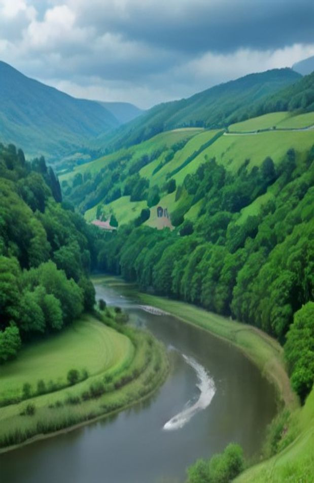 Model Railroad Backdrops AI Wallpaper