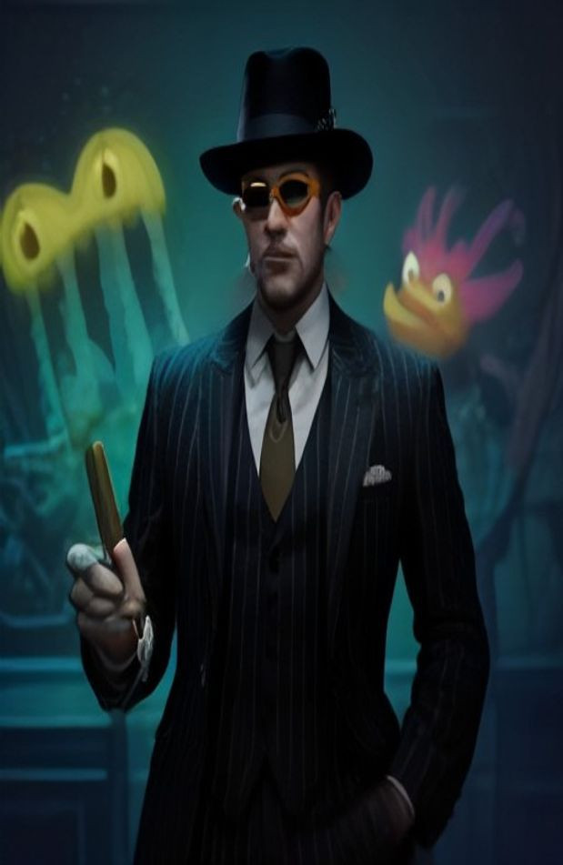 Gangster Spongebob AI Wallpaper