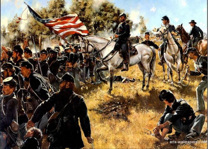 Free download American Civil War Painting The henry rifle a civil war ...