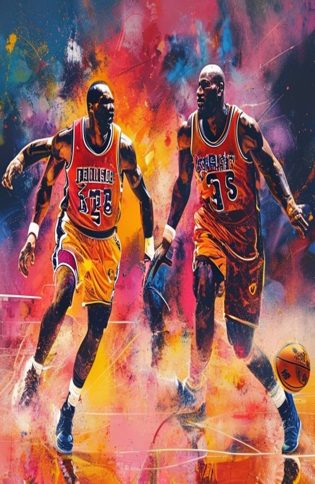 Michael Jordan And Kobe AI Wallpaper