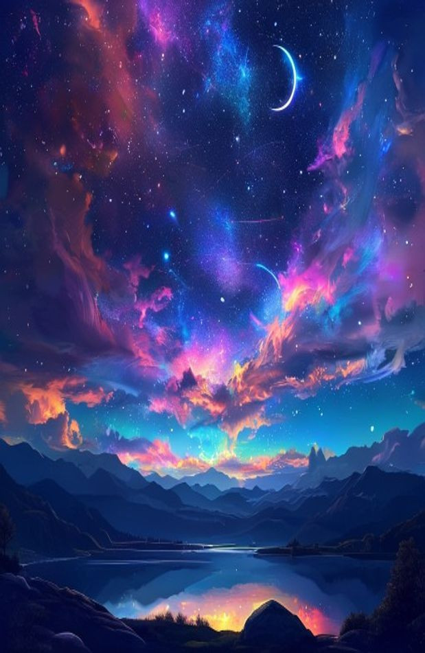 HD AI Wallpaper Night Sky