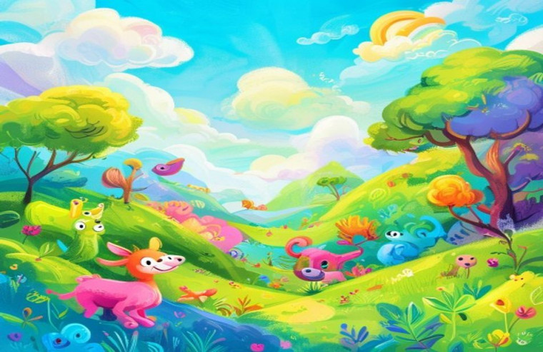 Cartoon AI Wallpaper