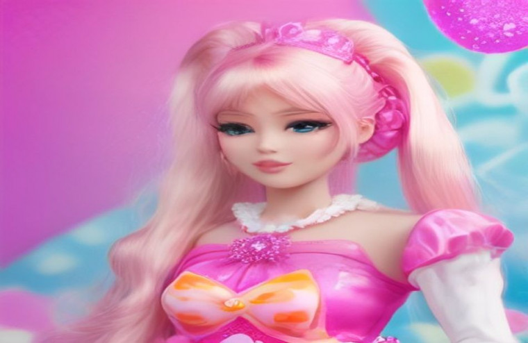 Cute Barbie Doll AI Wallpaper