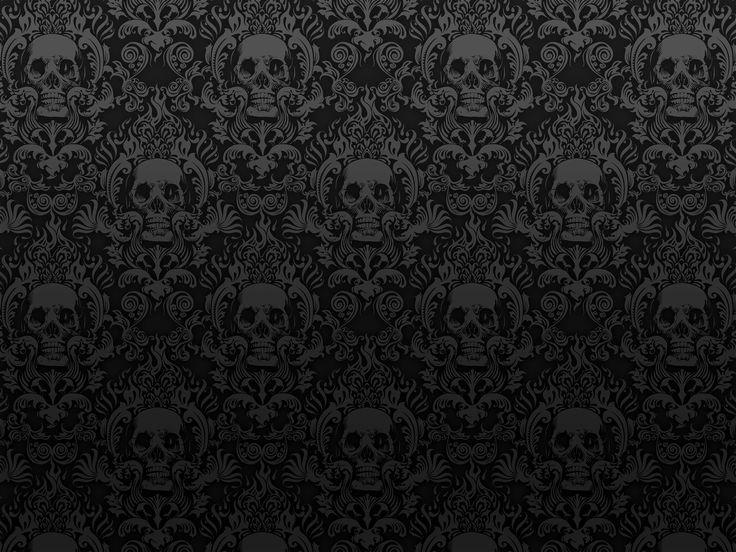 [48+] Skull Damask Wallpaper on WallpaperSafari