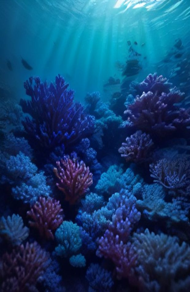 Under The Ocean AI Wallpaper