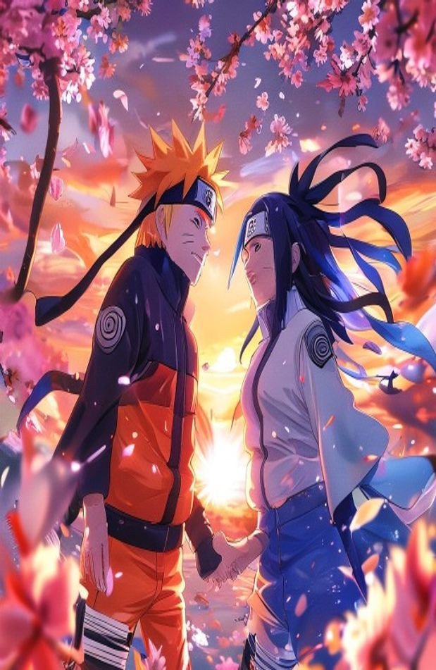 Naruto And Hinata AI Wallpaper