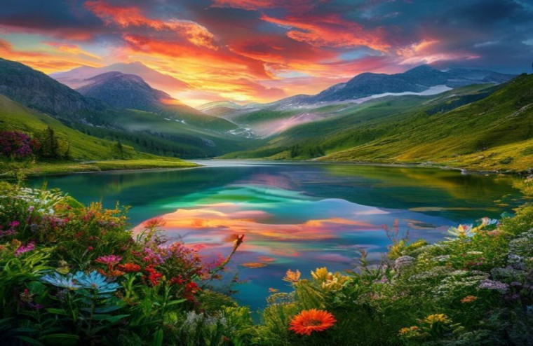 8k Ultra HD Nature AI Wallpaper