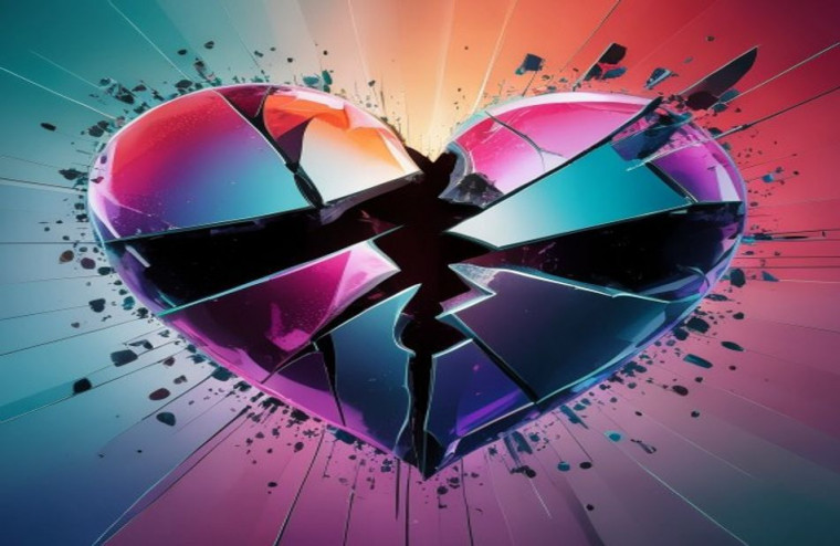 Broken Heart AI Wallpaper HD