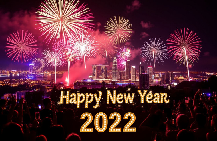 Happy New Year HD AI Wallpaper
