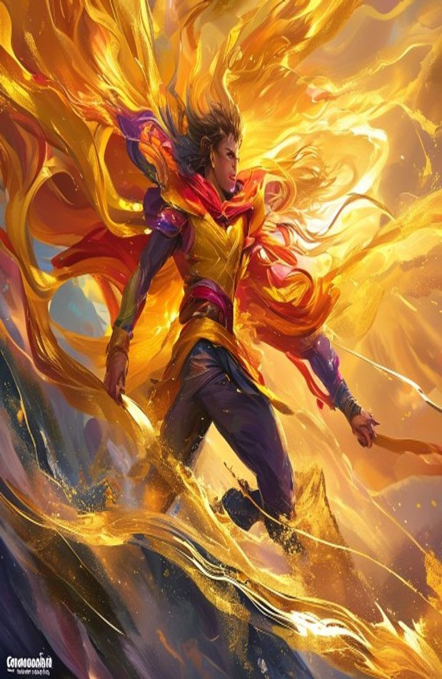 Golden Wind AI Wallpaper