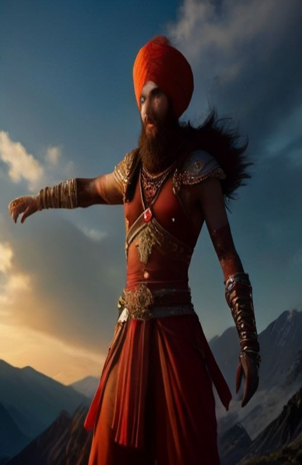 Sikh Warrior AI Wallpaper