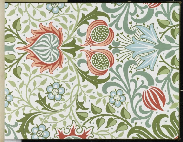 Free download William Morris tulip and willow red reproduction