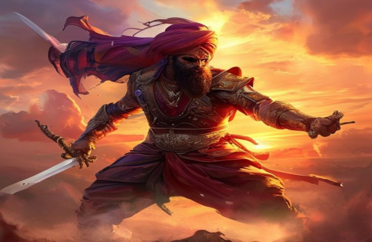 Sikh Warrior AI Wallpaper