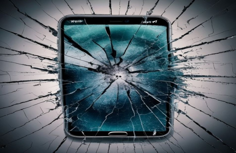 Cracked Screen Prank AI Wallpaper