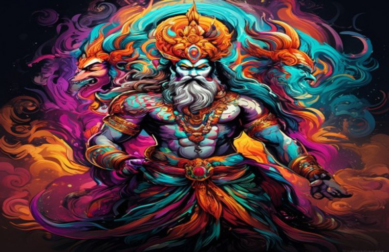 Ravanasura AI Wallpaper