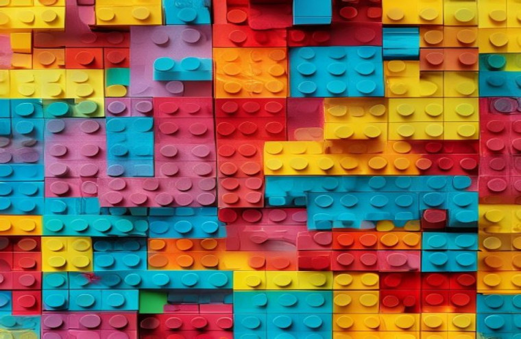 Lego Brick AI Wallpaper