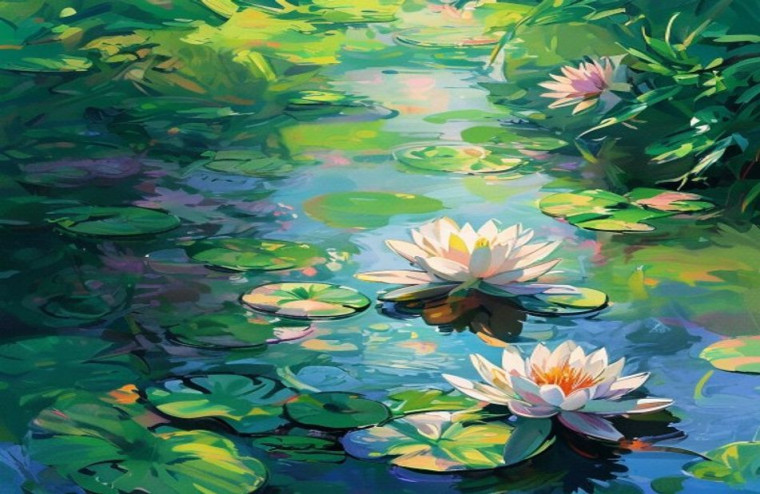 HD Monet AI Wallpaper
