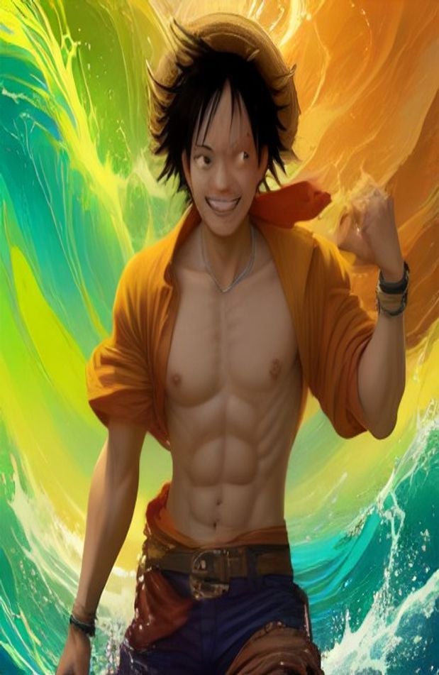 Luffy Smile AI Wallpaper