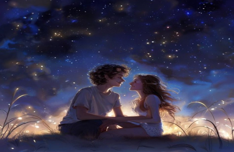 Boy And Girl Love AI Wallpaper