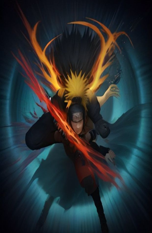 Naruto And Sasuke AI Wallpaper