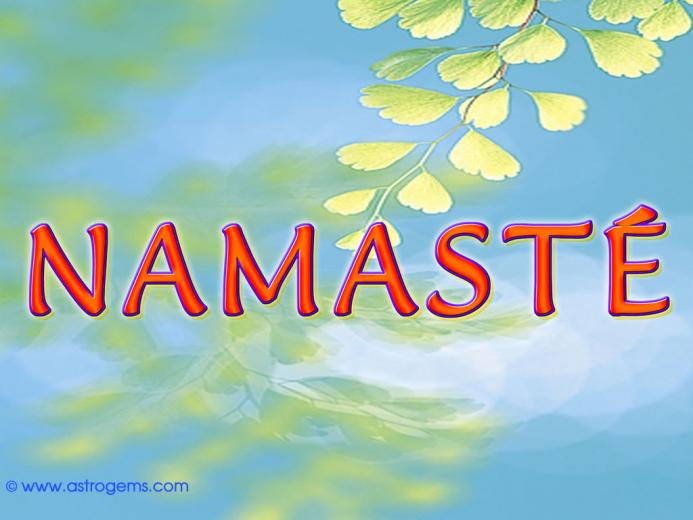 Free download Buy Blue With Namaste Greeting Wallpaper Online in India