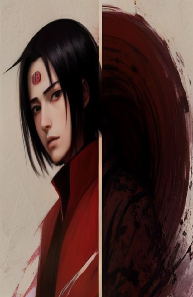 Itachi Uchiha AI Wallpaper Sharingan