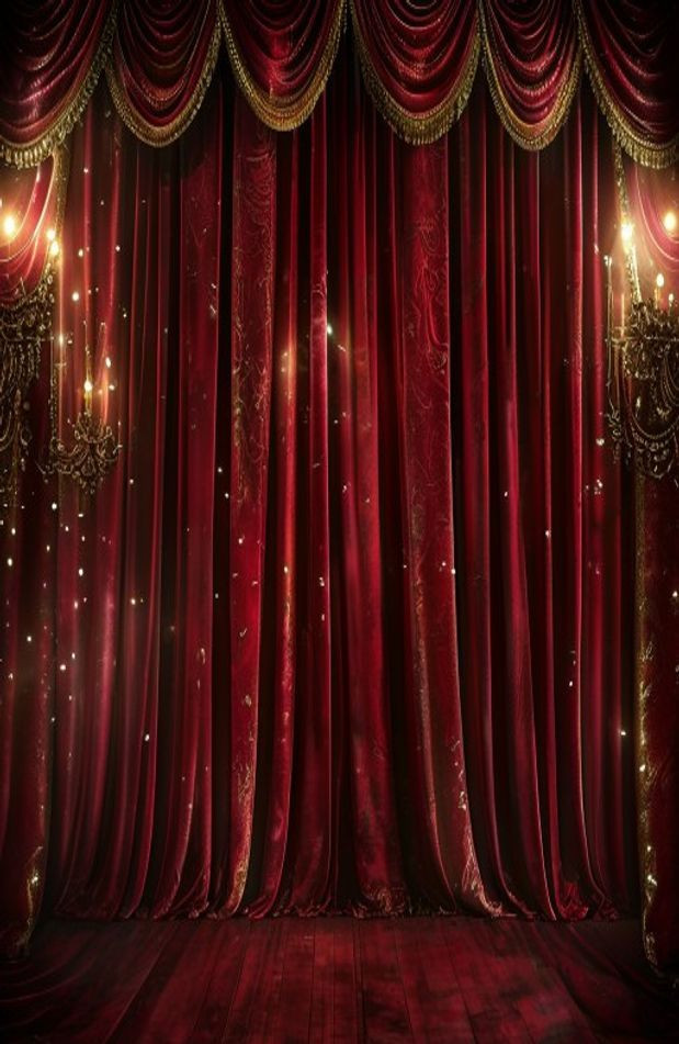 Stage Curtain AI Wallpaper