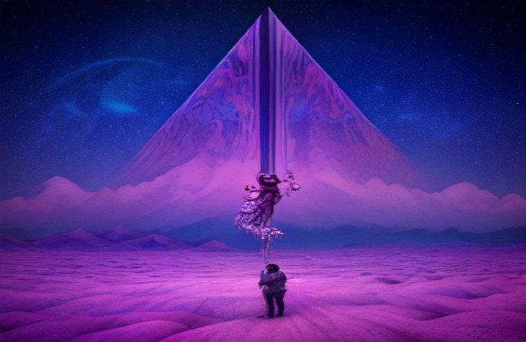 Pink Floyd Division Bell AI Wallpaper